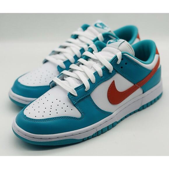 NEW Nike Dunk Low Retro Cosmic Clay ‘Miami Dolphins’ DV0833-102 Men’s Size Multi - Picture 1 of 7
